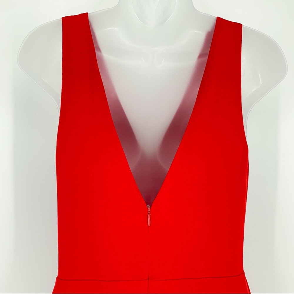 ASTR THE LABEL Formal Red Dress / Gown; Twist Front V-neck Size S - Picture 9 of 15